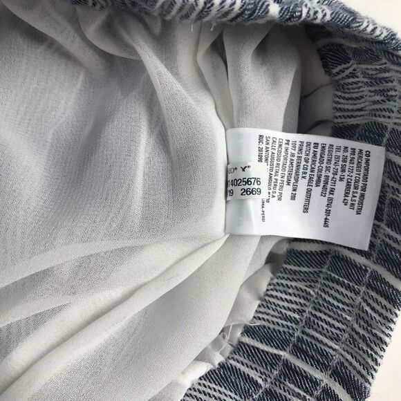 American Eagle 2 piece set crop top with flowy pants Blue striped size S‎ - Picture 8 of 12